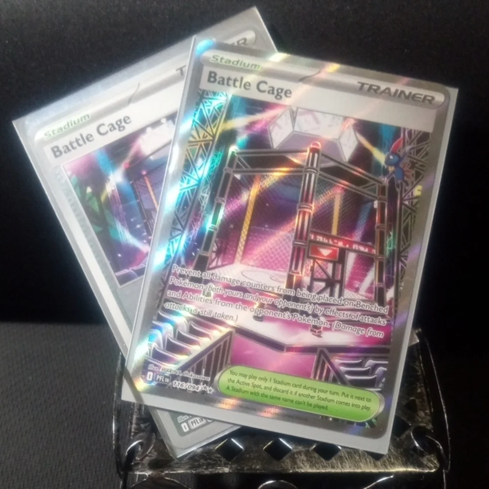 ✨ 2 Battle Cage Pokemon Trainer NM Cards Holo + Full Art Prismatic Evolutions ✨